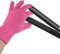 FOHOLA 1 Pcs Professional Heat Resistant Gloves for Hair Styling, Heat Protection Gloves for Curling Wand (1 Pcs, Pink)