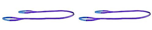 Hebeband Hebegurt Rundschlinge 1000 kg / 1 Tonne / 1 Meter (Packung mit 2) Violett