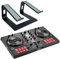 Hercules DJControl Inpulse 300 MK2 2-Deck DJ Controller + keepdrum supporto per computer portatile Nero
