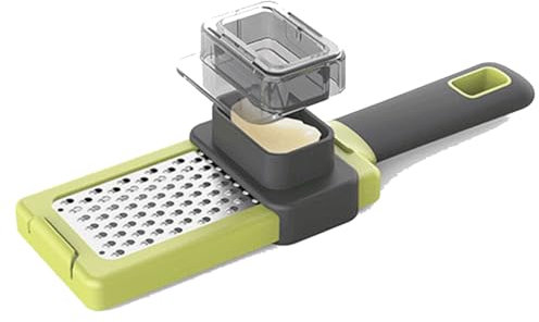 HH CaresWe - Ralladores de Cocina - Rallador de Ajo - Rallador de Verduras - Rallador de Queso y Jengibre - Rallador con protector dedos, Ralador de Cozinha - Practico y Ligero.