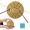 SenDeluz Stahlzungentrommel 3 Zoll 6 Töne, Percussion Instrument Steel Tongue Drum, Mini Stahltrommel für Handpan Trommel für musikalische Bildung oder Baby Kinder Geschenk