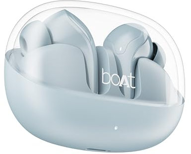 boAt Airdopes 311 Pro Truly Wireless in Ear Earbuds, Up to 50 Hrs Playtime, Dual Mics, Low-Latency Mode, ASAP Charging, IPX4, IWP Tech, BT v5.3 (Dusk Blue)