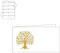 arkamii bigliettini per bomboniere confezione da 20 biglietti per comunione albero della vita (9001)