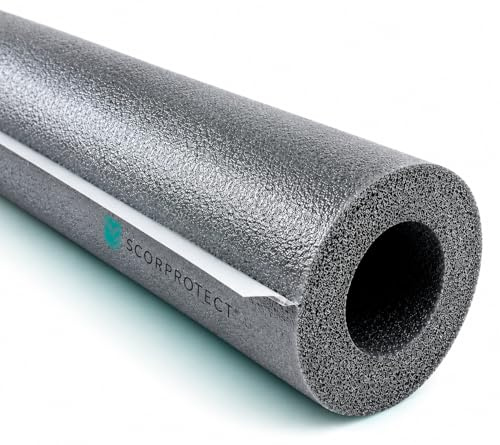 Scorprotect® PE Rohrisolierung selbstklebend 22 x 13 mm | Rohrdämmung für Heizungsrohre, Wasserrohre & Sanitärleitungen | Wärmedämmung Rohrisolierung grau 1 m