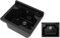 Set Lavandino + Sifone - Lavatoio da Esterno 42x 34x24 cm - Lavandino esterno per lavanderia, garage, giardino - Lavabo Resistente agli acidi e alle sostanze chimiche - Nero - Granitan