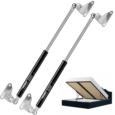 Vepagoo 760MM 890N/200lb Gas Struts Universal adjustable 30inch Lift Support Springs with Mounting Kit for Ottoman Bed, Heavy lid, Floor Hatch Door (fit 72kg-99kg lid), 2PCS