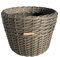 ERSTON GARDEN Rattan Round Plant Pot | Wicker Basket Pots For Plants | Outdoor Planters | Indoor Plant Pot | Plastic Basket | Large Wicker Basket (Dark Birch, Large)