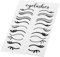 Hoement Wimpern-Eyeliner-Wandaufkleber Wimpern Aufkleber Salon-Tapete Schlafzimmerdekorationen Wohnzimmerdekoration und Accessoires Salon Wandkunst Friseursalon-Dekor PVC Black