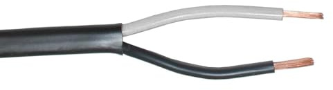 Lumonic 5m FLYY-fl Fahrzeugleitung 2x1mm² schwarz | 2-adrig | Anhängerkabel | mehradriges, flaches KFZ-Kabel | Öl- und Kraftstoffbeständig, flammwidrig | Niedervolt