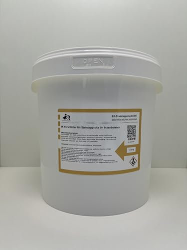 STEINTEPPICH PORENFÜLLER Porenverschluss Innen 10kg 1K transparent Versiegelung Wohnzimmer, Küche, Innenbereiche