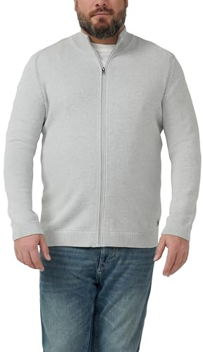 s.Oliver Baumwoll-Strickjacke mit Stehkragen und Logo-Patch
