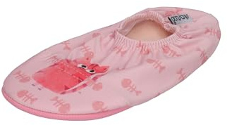 Slipstop Kinder Hausschuhe Badeschuhe FURBALL Katzen Rosa