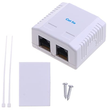 LfrXtra Cat5e RJ45 Ethernet Keystone Koppler Anschluss FEM FEM CAT5E 8p8c Extender Netzwerkkabel Inline Modular Modular
