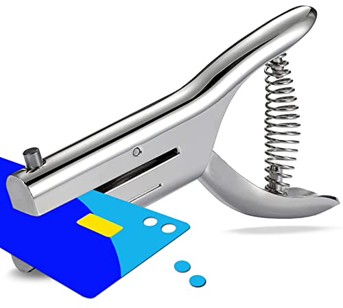 Lochzange Einzelloch Locher 10mm Einzellochstanze Metall Lochzange Papier Locher Hochleistungslocher als Schreibtischzubehör mit Mehrfachblattkapazität für A4 Papier,idealer Lochstanzer für Ordner uvm