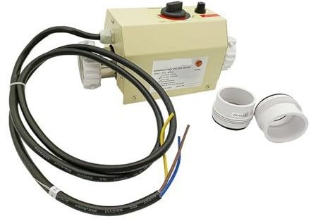 JHXHFJXZ Chauffe-Eau électrique for Piscine 3kW, Thermostat for Spa avec contrôle de température réglable pour Spa, Baignoire