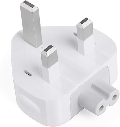 AC Power Adaptor UK Charger Plug Replacement 3 Pins Standard Head Wall Plug for MacBook Pro/Air iPhone 16 15 14 pro maxiPad Pro Air Mini iPod