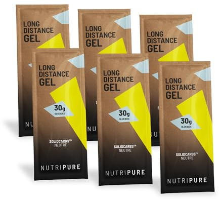 Nutripure - Gel Énergétique Longue Distance - 6 Gels x 52g | Course à Pied & Running - Sports d'Endurance - Haute Tolérance Digestive - Énergie Durable - Sans Écœurement - Made in France