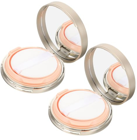 MOTHNUR Leere Cushion Foundation Boxen Kompakte Make up Puderbehälter Mit Spiegel Nachfüllbare Kleine Kissen Fundament Etuis Für Losen Puder Tragbar Für Reisen Und Alltag