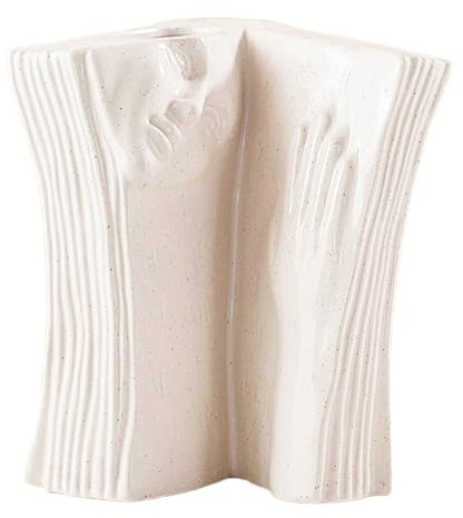 Pasdrucn Büchervase Deko Bücher Vase Buchform, Keramik Buchvase Für Blumenvasen, Book Vases Frauenkörper, Blumenvasen Aus Keramik Vase Matt, Deko Wohnzimmer Modern, (G)