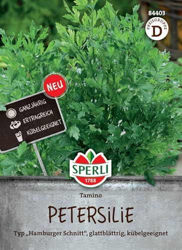 Sperli Petersilie Tamino 84403, Kräutersaat | Aromatische Petersiliensamen, für Suppen & Salate, Ganzjährig Ernte