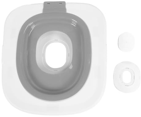 Cat Toilet Seat Training Kit, Portable Reusable Plastic Cat Toilet Trainer Urinal Removable Pet Training System for Home Shop Pet Care (Gray)