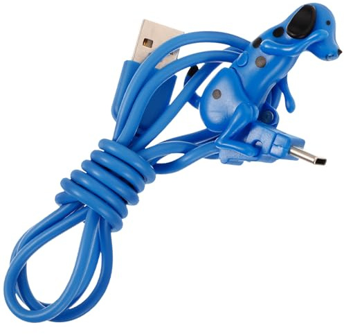 FRCOLOR Hunde Ladekabel USB c Schnellladekabel Typ C Handy Ladekabel mit Kreativem Hundedesign Kunststoff Metall Kompatibel für Smartphones