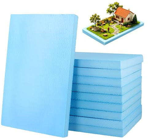 CHIHEUNG 10 Stück Hartschaumplatte 20mm, 30x20cm Schaumplatte Hartschaum, Blau Styroporplatten Hartschaum für Modellbau,Basteln, DIY Projekte und Kreativ Gestaltung