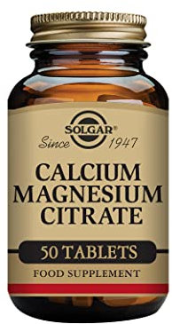 Solgar Calcium Magnesium Citrate Tablets - Pack of 50 - Supports Muscle and Nervous System - For Energy Release and Reduces Tiredness - Vegan, Gluten Free and Kosher