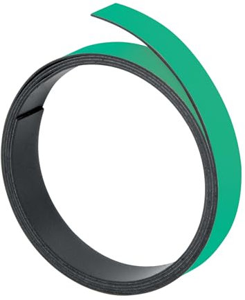FRANKEN Magnetband, 100 cm x 5 mm, beschriftbar, zuschneidbar, grün, M801 02