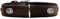 HUNTER SOFTIE STONE Hundehalsband, Kunstleder, mit Applikationen, pflegeleicht, 55 (M-L), braun