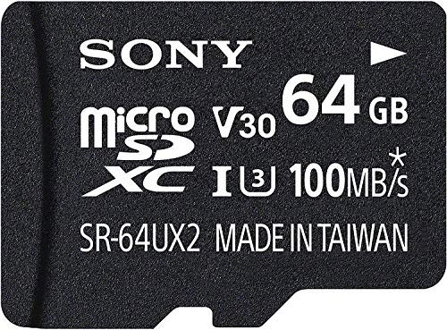 Sony 64GB MicroSDXC Secure Digital Flash Memory Card - EXPERT Class 10 UHS-I (Read 95MB/s Write 70MB/s) - SR64UXA