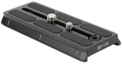 Sirui BP-125 Schnellwechselplatte für Sirui BCH-Köpfe (Aluminium, 125x51x12mm, 110g) schwarz