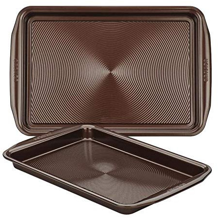 Circulon 47107 2 Piece Baking Sheet, Steel, Chocolate