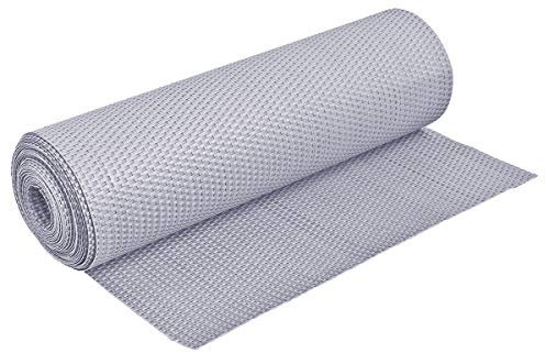 HaGa® PE-Rattan Terrassen Balkon- Sichtschutz Silbergrau 0,9m breit (Meterware)