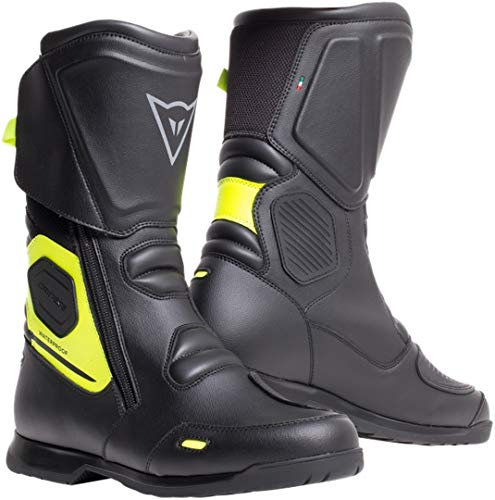 Dainese X-Tourer D-WP waterproof Stivali da moto Nero/Giallo fluo 46