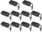 HALJIA 10Pcs 9V Battery Holder Project Box with 2.1mm x 5.5mm DC Plug and On/Off Switch Case Cover Compatible with CCTV, DIY, Arduinos, motors, solenoids, LED strips
