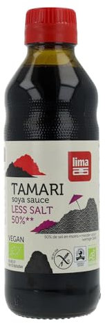 Sauce de soja sans gluten (50% moins de sel) BIO 500 ml - LIMA