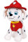 Play by Play Plüschfigur Marshall - Paw Patrol - Feuerwehrmann Dalmatiner Hund (22 cm stehend)