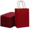 Loveinside 15X8X21 cm Papiertüten Kleine Kraft Red Geschenktüten Bulk Mit Griffen Für Geburtstag Hochzeitsfeier Gefälligkeiten 25 Stück/Set