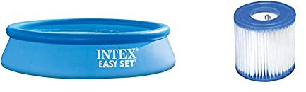 Intex 56920 Piscina Hinchable Easy Set 3853 L Sin Depuradora +, 29007, Cartucho Piscina, Blanco Y Azul, 9.21 X 10.16 X 9.21 Cm, 1 Pieza