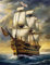 Zariocy 5D Diamond Painting Voilier, DIY Peinture Diamant Kit Paysage Rond Complet Diamant Broderie Image Artisanat Kit Toile Tissu Maison Chambre Salon Décoration Murale 30x40 cm