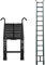 Aluminum Portable Telescopic Folding Extension Ladder 3.8M/12.5Ft - Multi-Purpose with Detachable Hooks for Home, Loft, Office, Garage