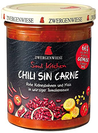 Zwergenwiese Soul Kitchen, Chili sin Carne, (3 x 370g)