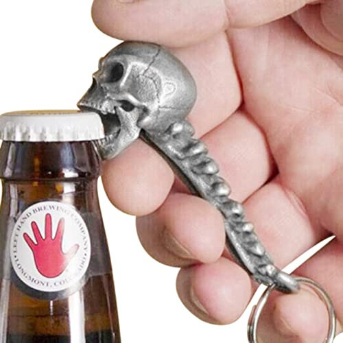 Bier Flaschenöffner, Schädel Bieröffner, Totenkopf Bieröffner Schlüsselanhänger, Horror Flaschenöffner, Solide Und Langlebige Bieröffner, Totenkopf Bier Soda Getränk Legierungs Flaschenöffner