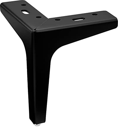 SOTECH Möbelfuß Victor-NANNARP Höhe 150 mm schwarz matt Möbelbein | Vitrinenfuß Winkelfuß