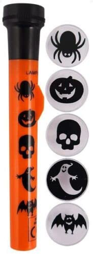 Vision4ever Orange Halloween Projector Torch - Costume Accessory Fancy Dress Up Spooky Trick Easy TO Use and Useful for Hwlloween Party Horror