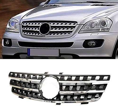 HZTWFC Colore Nero Auto Paraurti Anteriore Della Maglia Griglia Della Griglia Per Mercedes Benz Classe ML W164 ML320 ML350 ML550 2005 2006 2007 2008