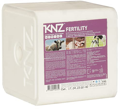 KNZ 10kg Leckstein Fertility Salzleckstein Mineralleckstein Block weiß KNZ 10kg Leckstein Mineralleckstein Fertility