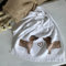Clayre & Eef Gästehandtuch 40x66 cm Beige Braun Baumwolle Rechteck Dackel Toiletten Handtuch