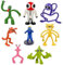 Babioms Rainbow Figur, Regenbogen Freund Spielfiguren, Regenbogen Freund Geburtstagsdeko, Regenbogen Freunde Figuren, Regenbogen Freund Mini Figuren, Kinder Figuren für Geburtstag, 8 Stück